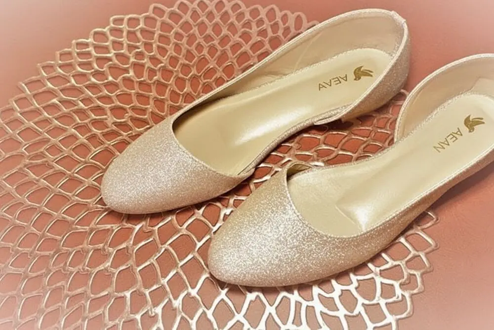 Glitter Pumps — Rose Gold