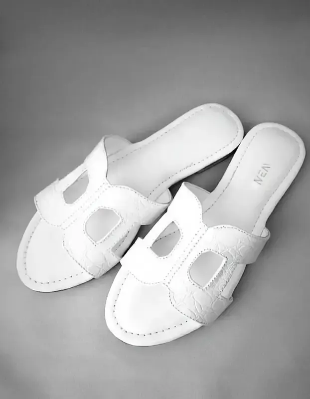 Embossed Slides — White