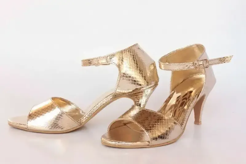 Honeycomb Heels — Gold
