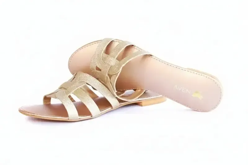 Glitter Slides — Rose Gold